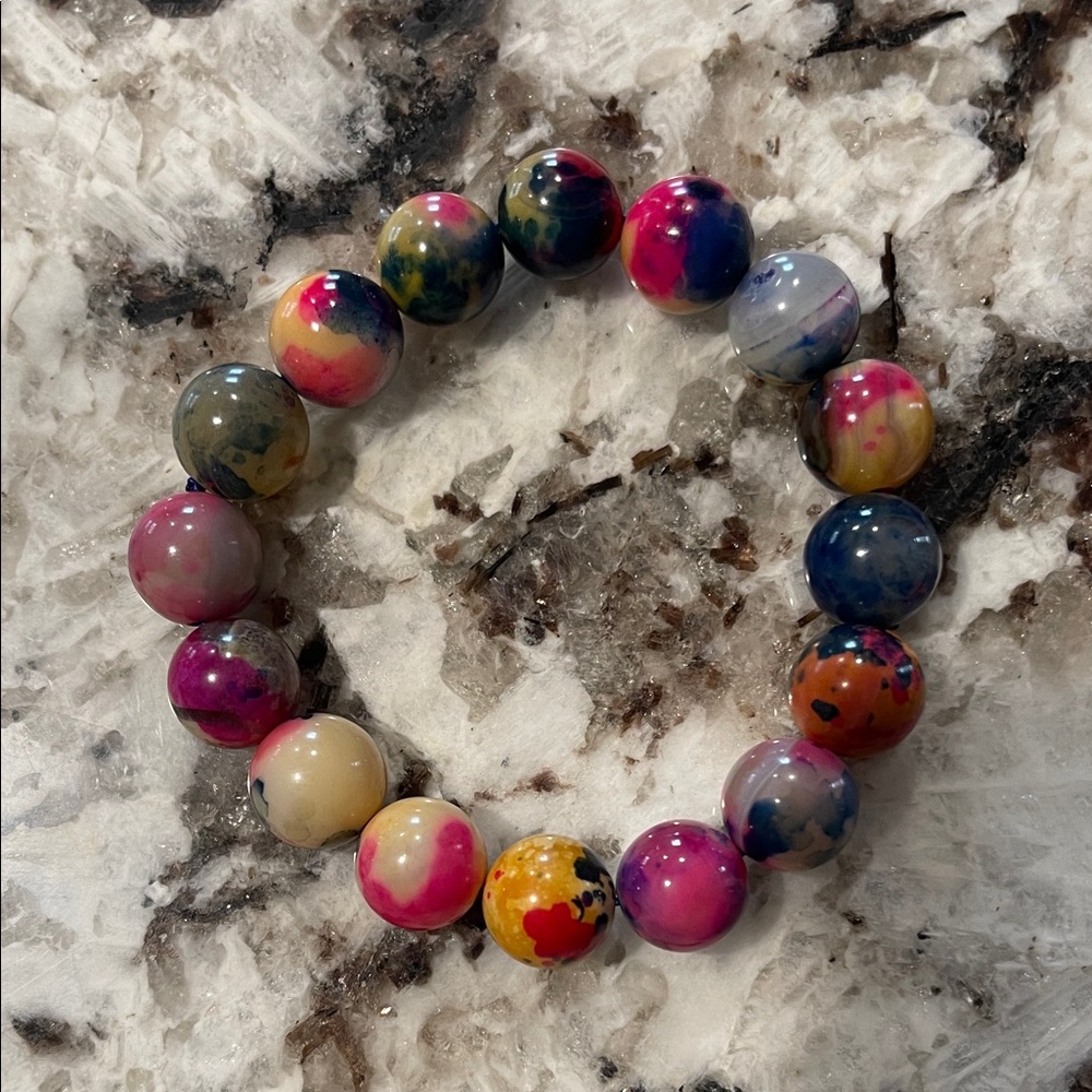 Colorful Chalcedony Bracelet
